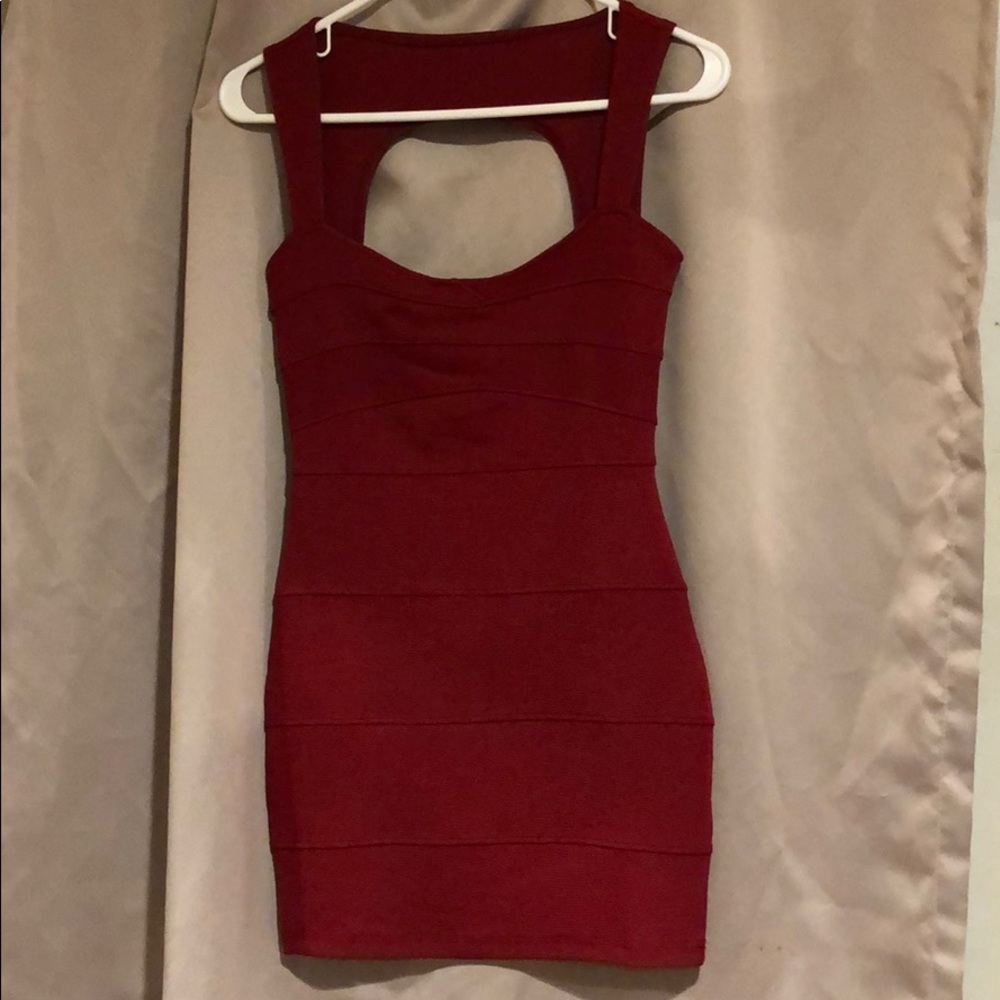Maroon Bodycon Dress